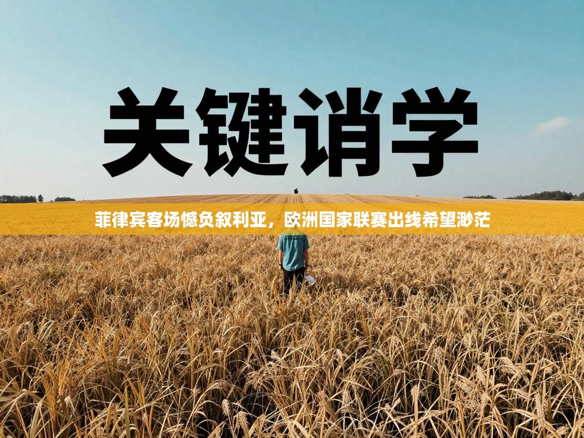 菲律宾客场憾负叙利亚，欧洲国家联赛出线希望渺茫  第2张